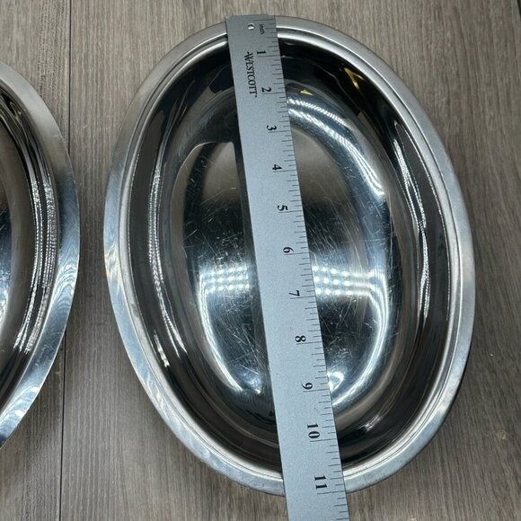 Vintage Stainless Steel 18/8 Covered Vegetable Serving Dish - Picture 14 of 15